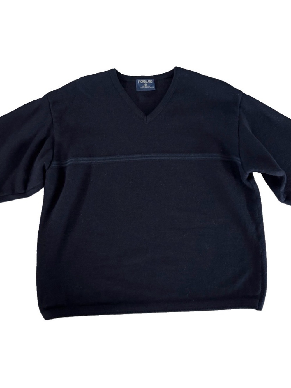 Vintage Fiordland New Zealand Wool Sweater Navy XL